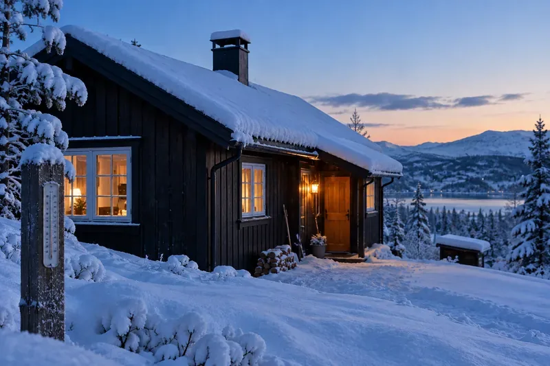 Hva koster det å holde hytta frostfri om vinteren? Slik regner du på strøm og risiko