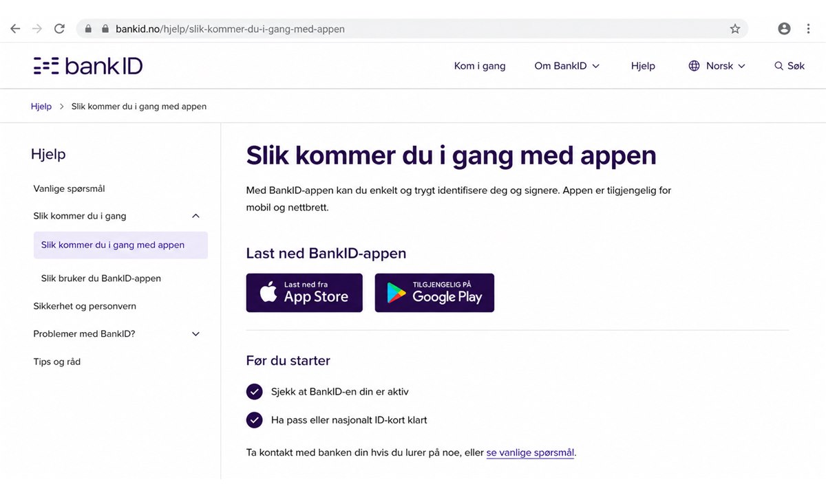 Logge inn i nettbank for å aktivere BankID på ny mobil