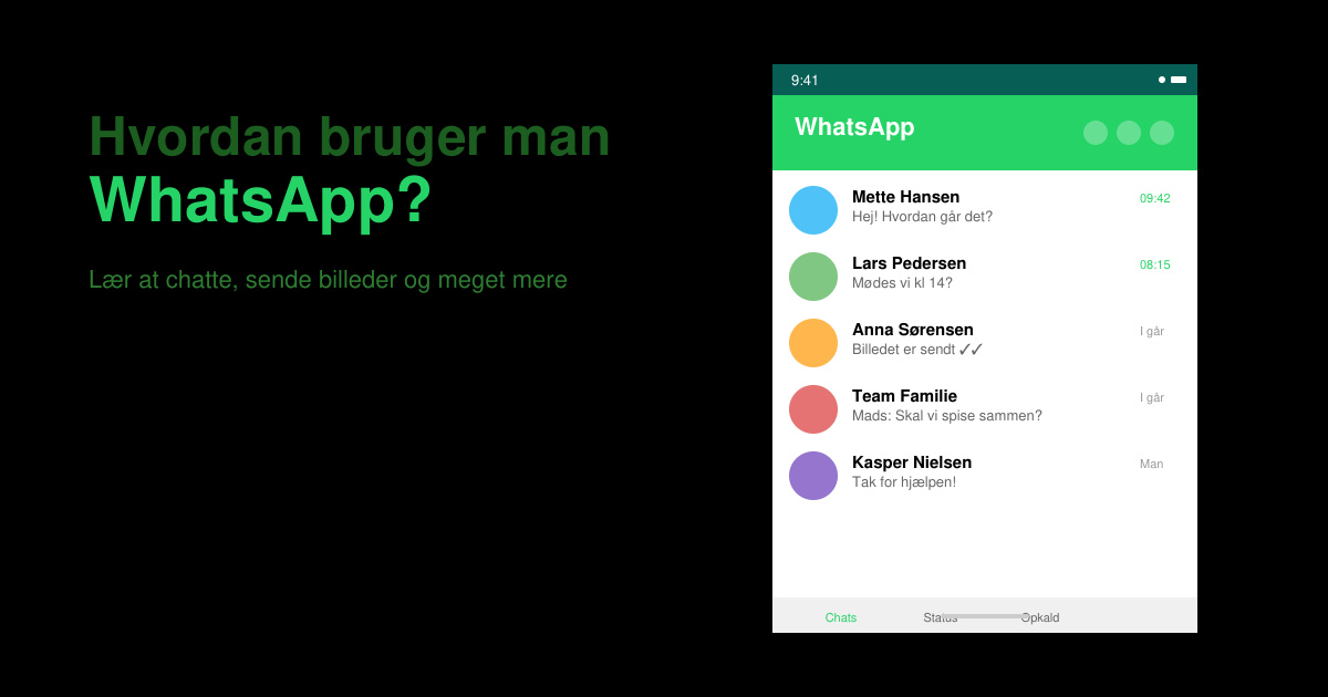 Hvordan bruger man WhatsApp