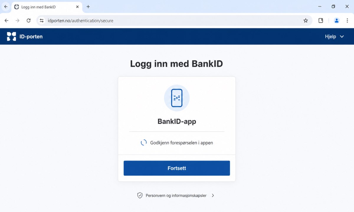 Logge inn med BankID på offentlig tjeneste