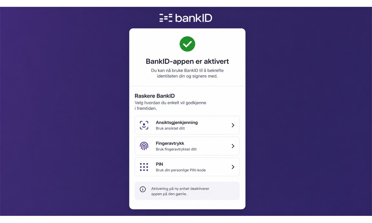 Opprette PIN for BankID på mobil
