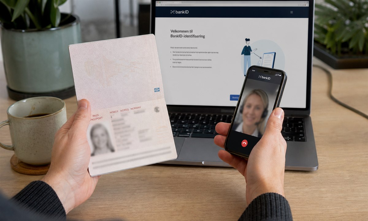 Identitetsbekreftelse med pass ved bestilling av BankID