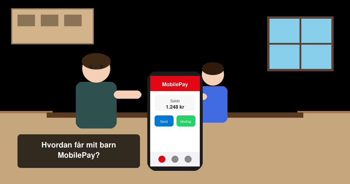 Hvordan får mit barn mobilepay