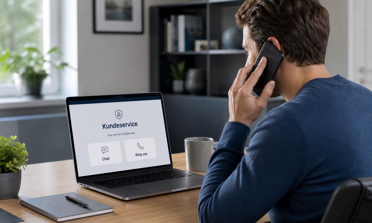 Kontakte bank kundeservice for bank ID på mobil problem