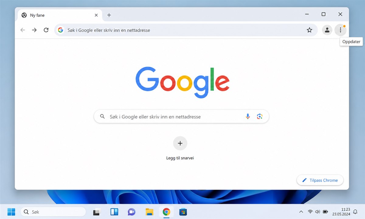 Hvordan oppdatere Google Chrome