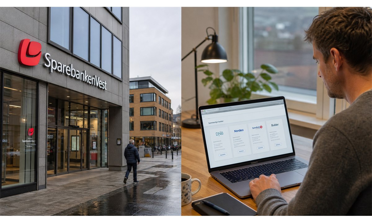 Valg av norsk bank for å ordne BankID – filial og nettside