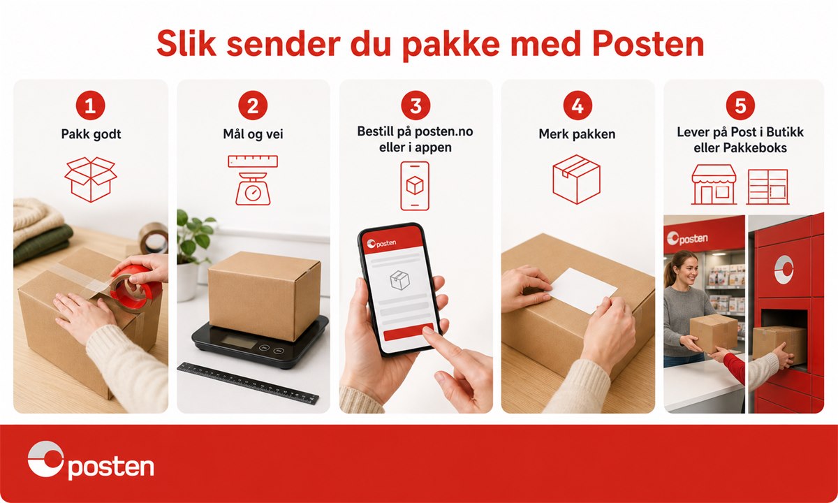 Hvordan sende pakke i posten