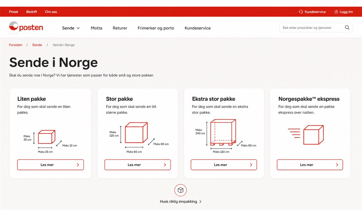 Hvordan sende pakke med posten