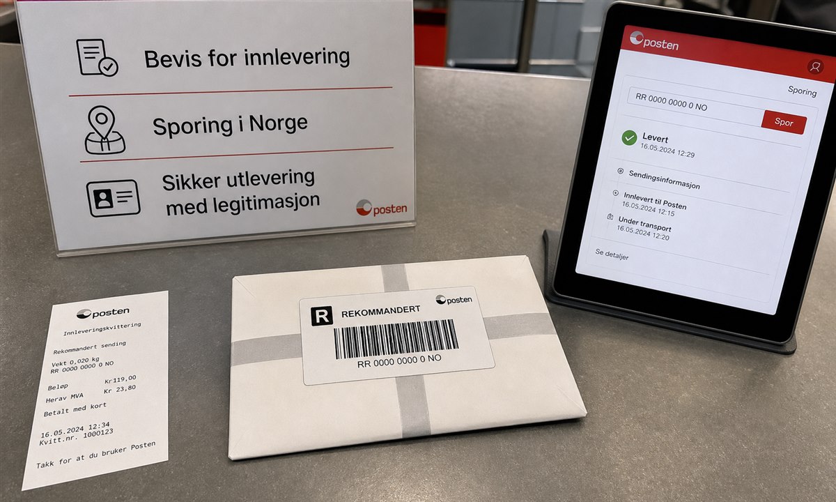 Hvordan sende rekommandert brev