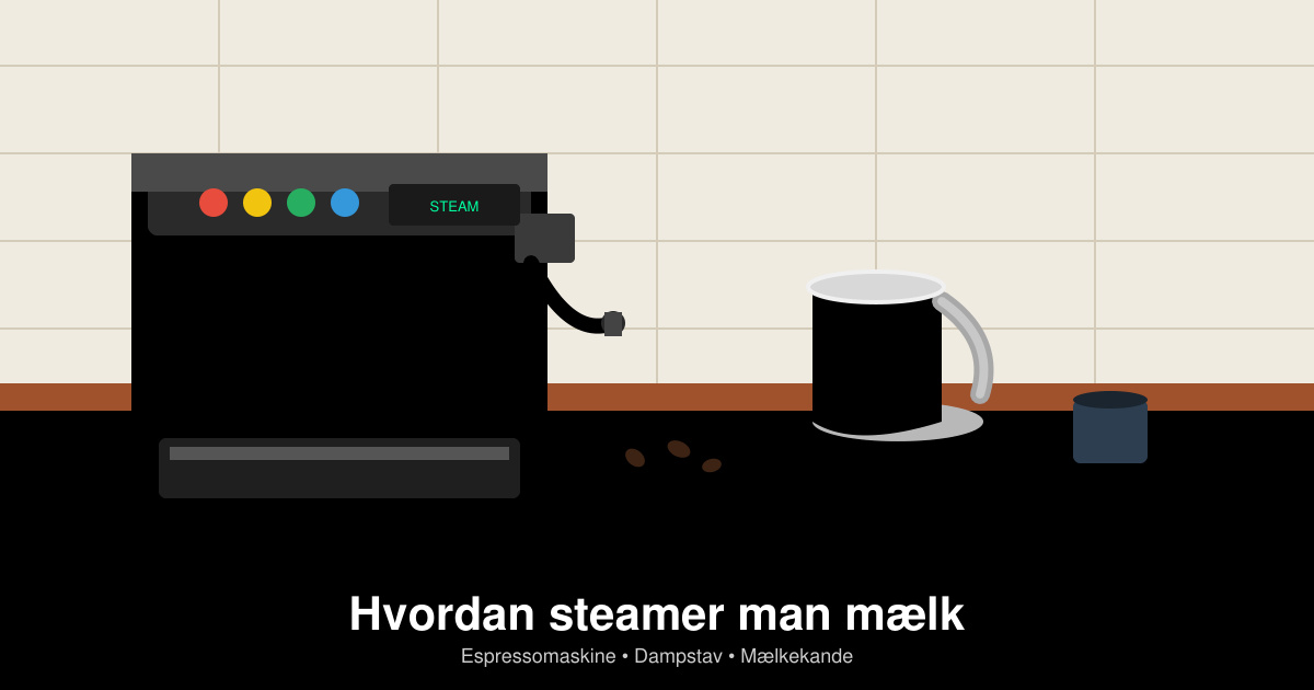Hvordan steamer man mælk – guide til perfekt skummende mælk
