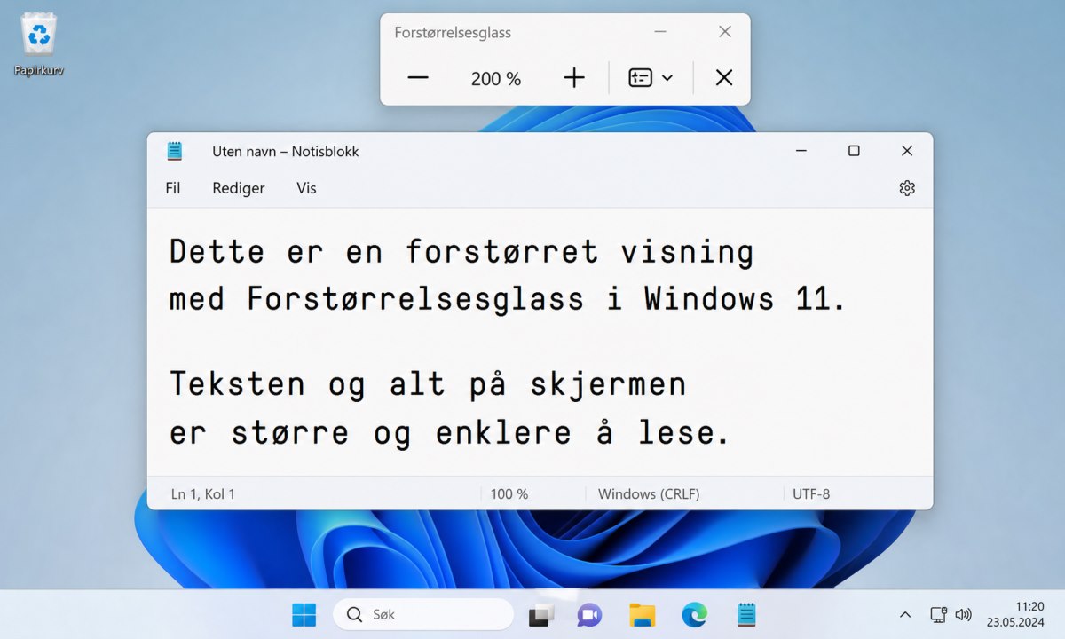 Hvordan zoome inn på PC