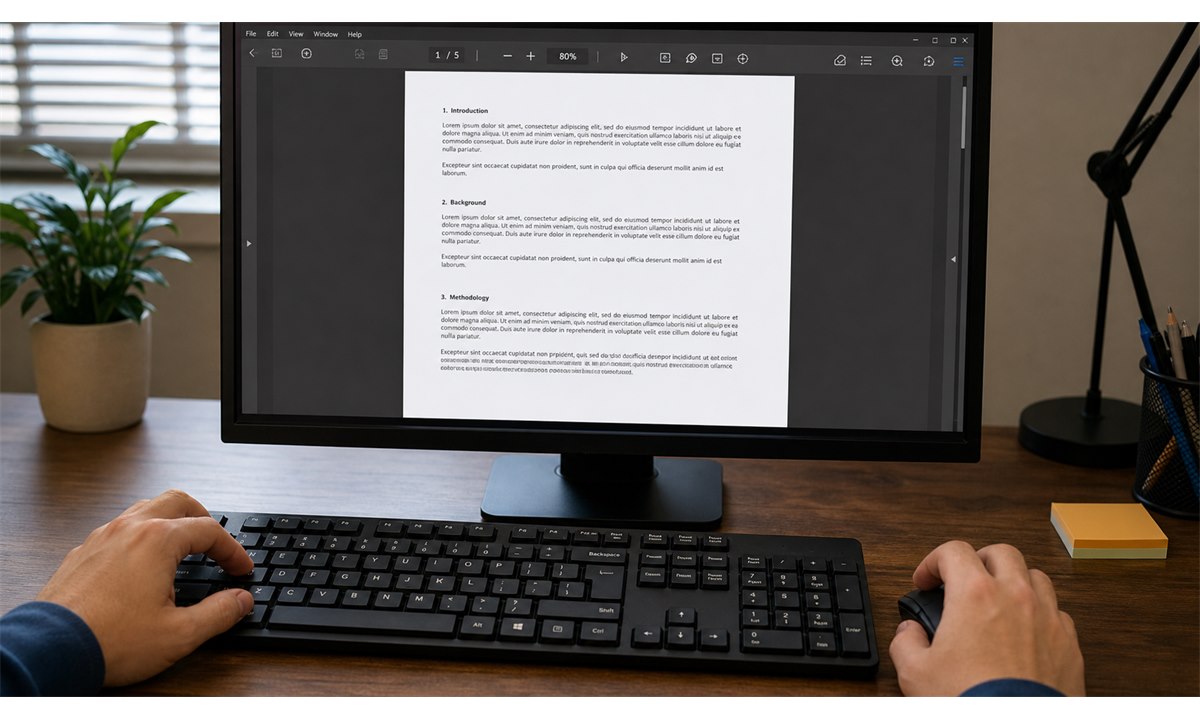 Holde Ctrl og rulle musehjulet for å zoome ut på PC
