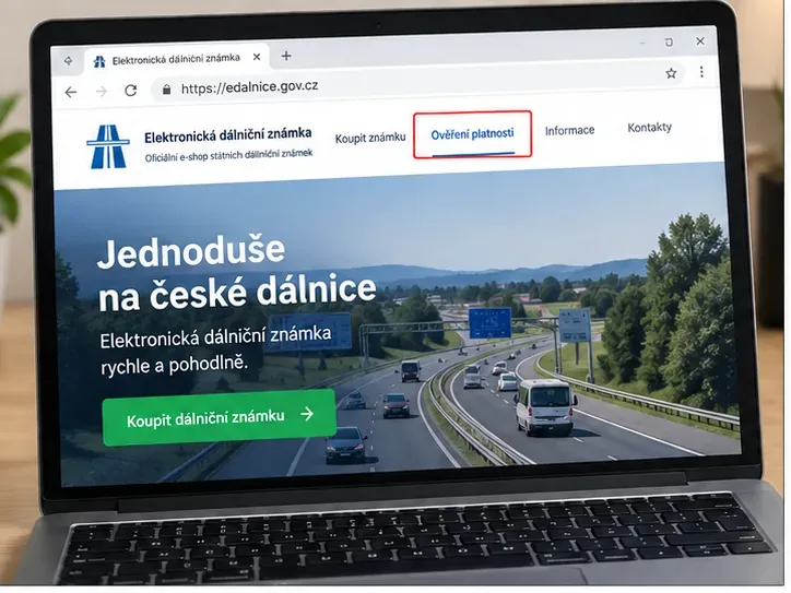 Jak zjistit platnost dálniční známky v roce 2026: rychlá kontrola krok za krokem