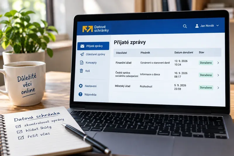 Kdy je zpráva v datové schránce považována za doručenou? Přihlášení, 10 dní a fikce doručení