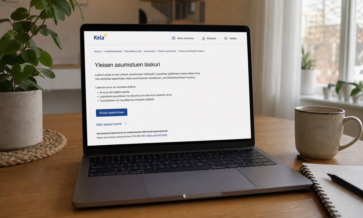 Kela yleinen asumistuki laskuri