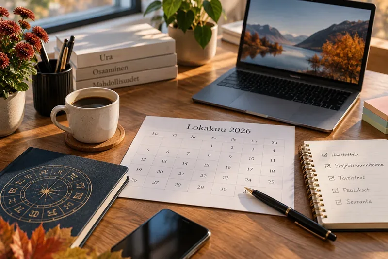 Lokakuun 2026 parhaat urapäivät jokaiselle horoskooppimerkille: haastattelut, projektit ja päätökset