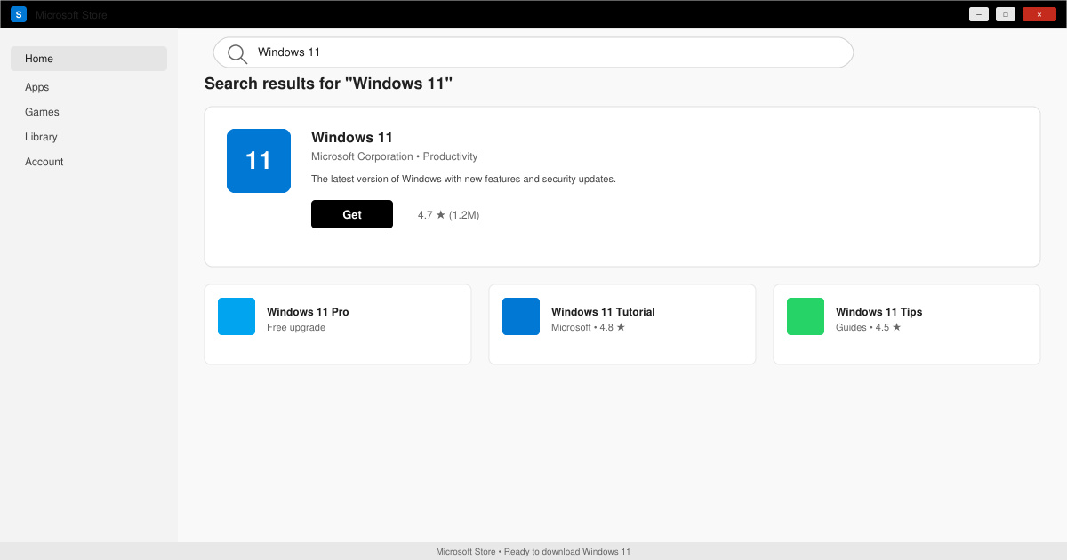 Microsoft store download Windows 11