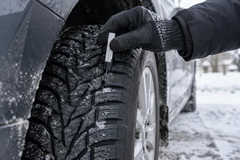 Mikä on talvirenkaiden vähimmäisurasyvyys? 3 mm on lain raja, mutta ei aina turvallinen tavoite