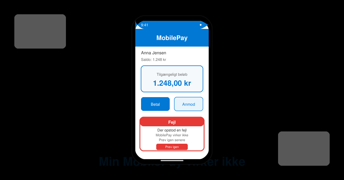 Min mobilepay virker ikke