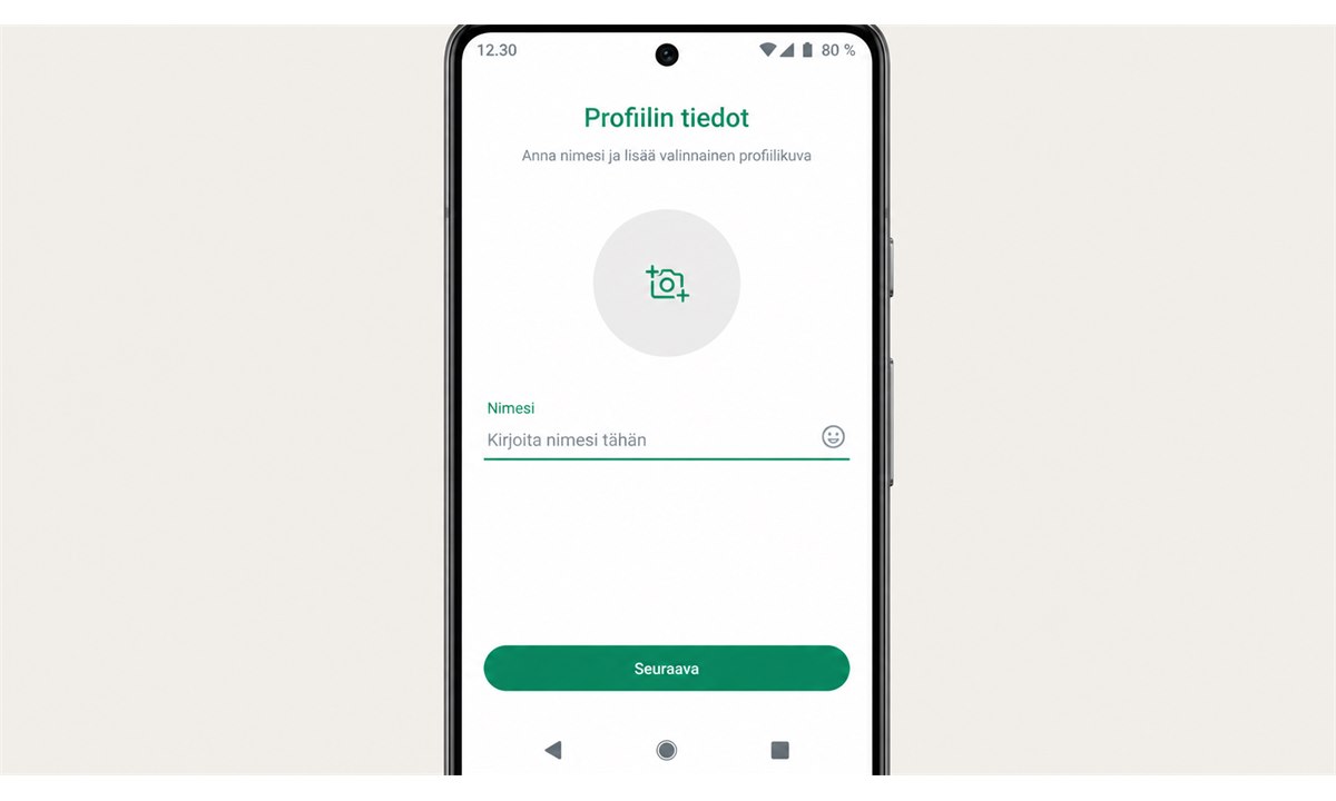 WhatsApp-profiilin luominen nimen ja kuvan lisääminen