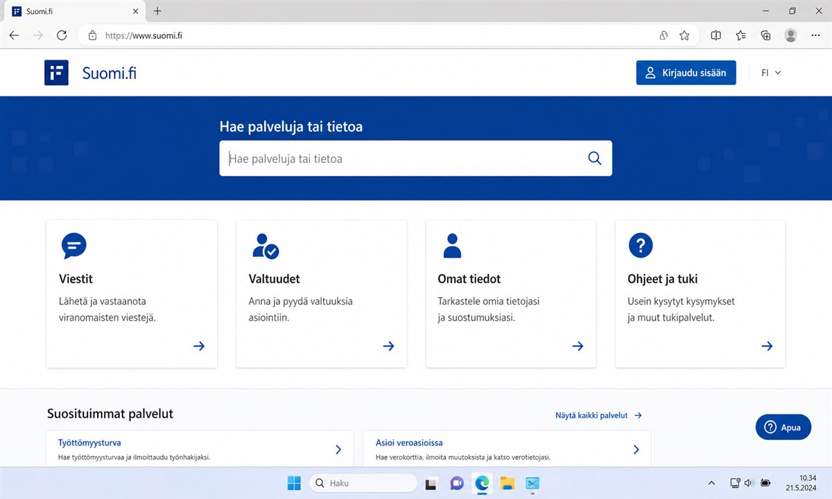 Miten suomi fi otetaan käyttöön