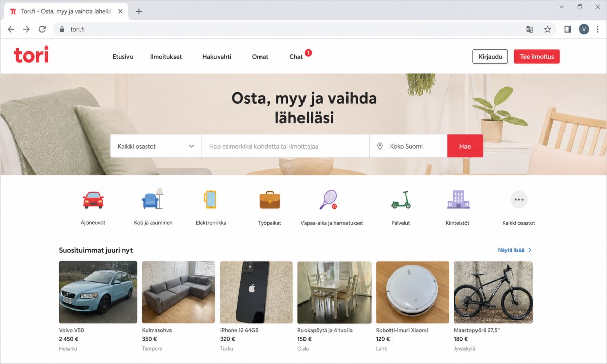 Miten tori fi toimii