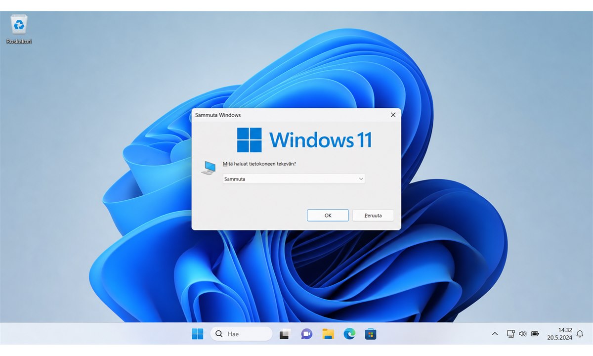 Windows 11 Alt F4 sammuta valintaikkuna