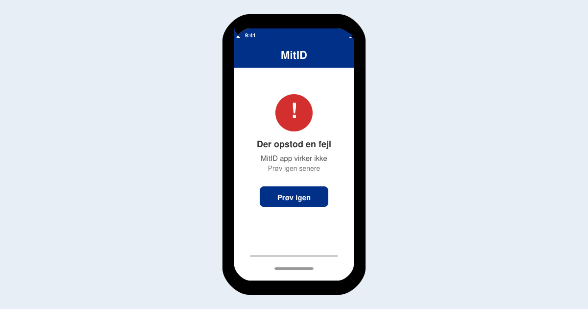 MitID app virker ikke