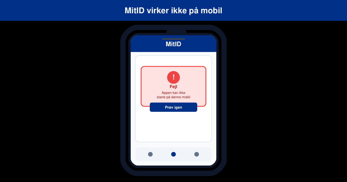 MitID virker ikke på mobil