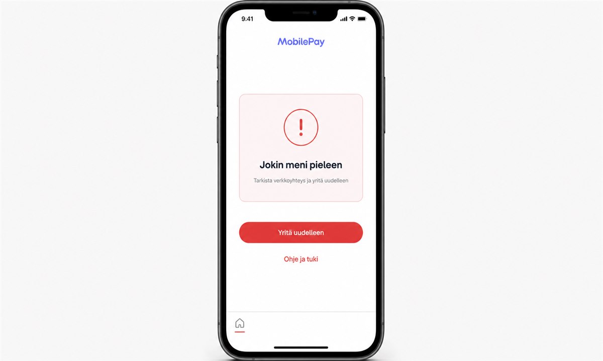 Mobile pay ei toimi