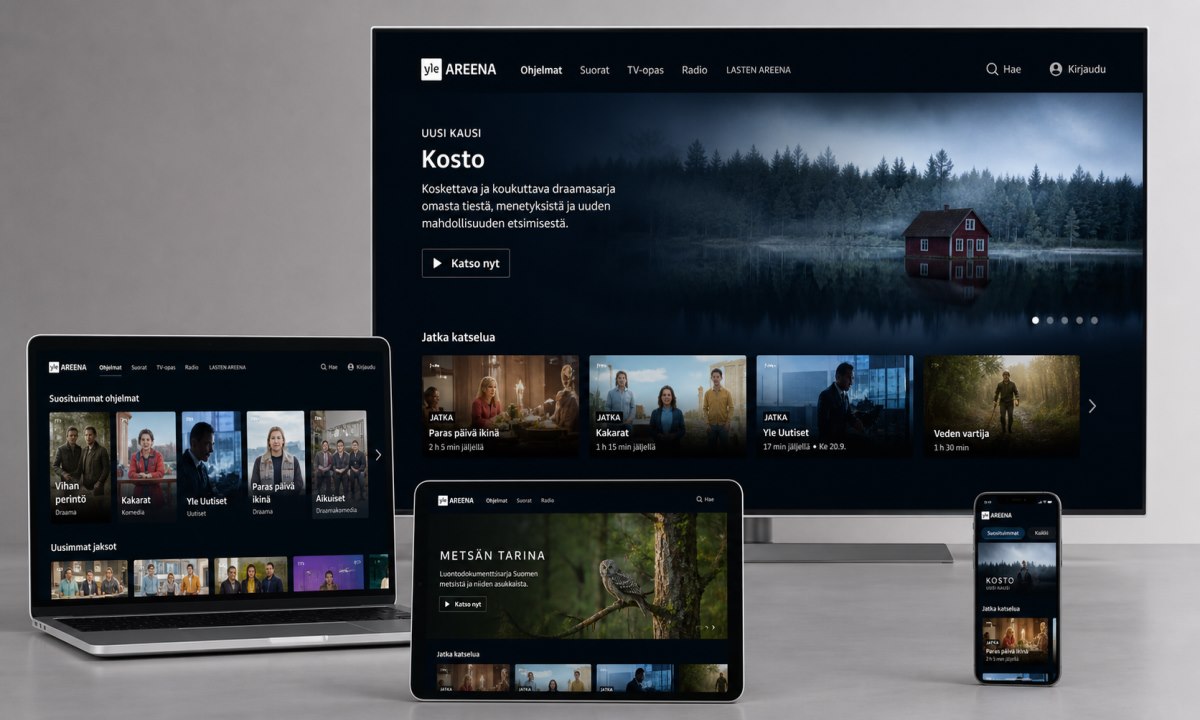 Yle Areena avaaminen eri laitteilla