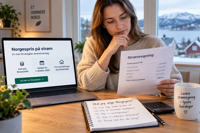 Når lønner Norgespris seg ikke? En praktisk sjekkliste før du binder strømmåleren