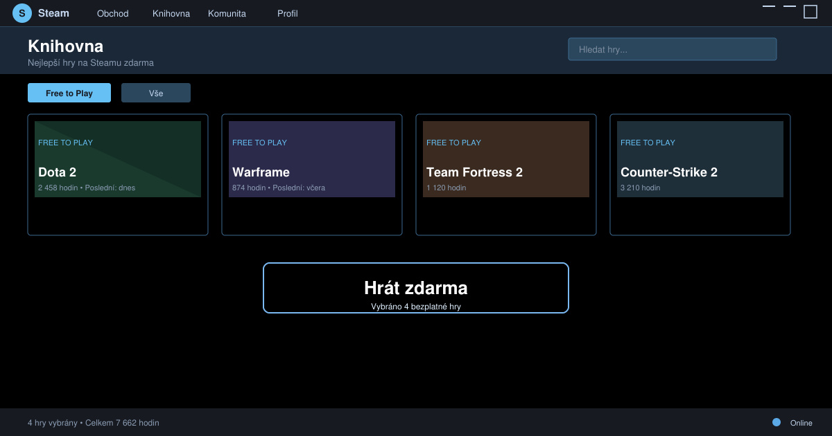 Nejlepší hry na steamu zdarma