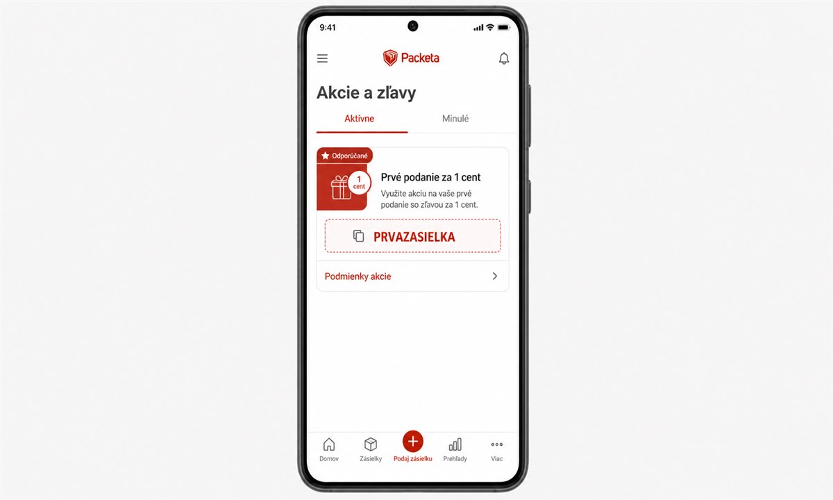 Hľadanie promo kódu Packeta na zľavových portáloch