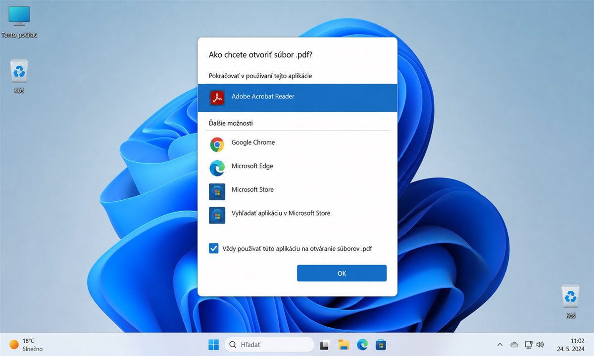 Nastavenie Adobe Acrobat Reader ako predvoleného PDF prehliadača