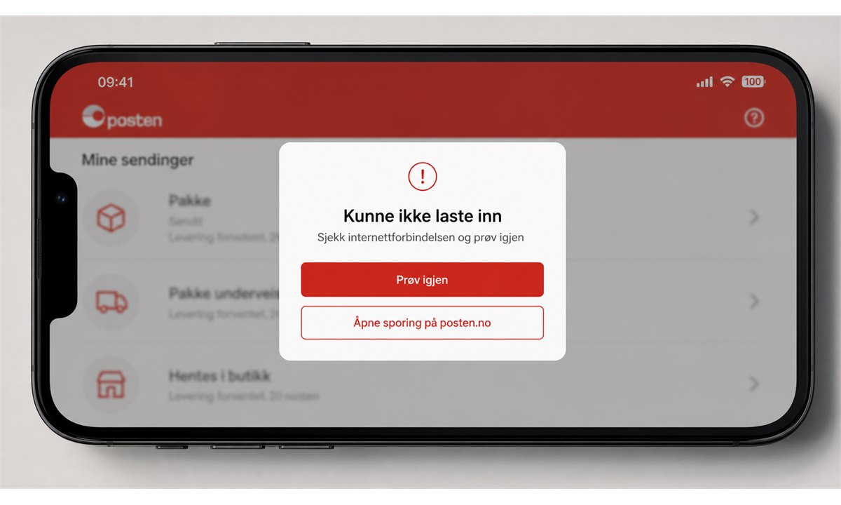Posten app fungerer ikke