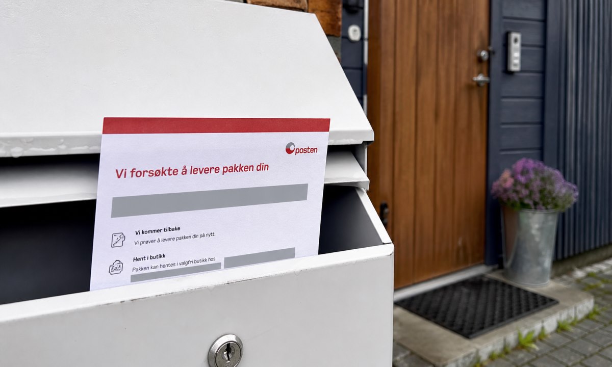 Posten hjemlevering ikke hjemme