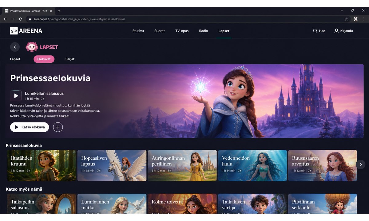 Prinsessa elokuva yle areena