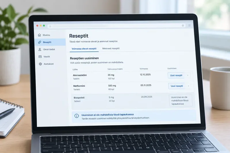 Reseptin uusiminen OmaKannassa ei onnistu – miksi ja mitä tehdä?