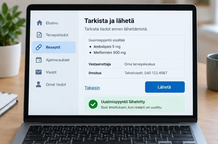 Reseptin uusiminen OmaKannassa – vaihe vaiheelta