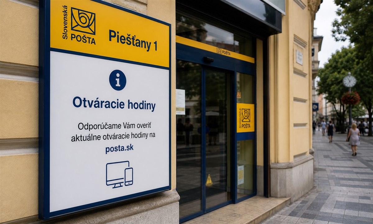 Otváracie hodiny Slovenská pošta Piešťany 1