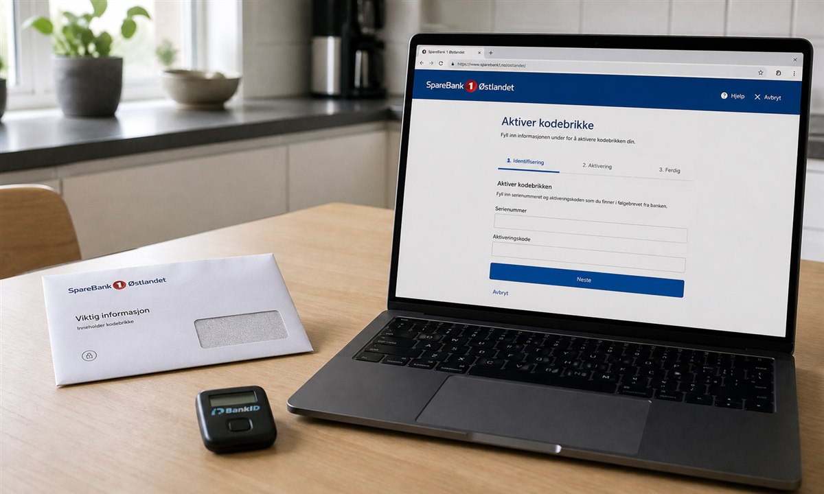 Aktivere BankID kodebrikke fra SpareBank 1 Østlandet