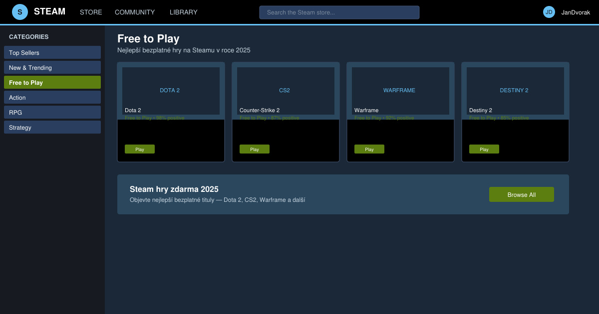 Steam hry zdarma 2025