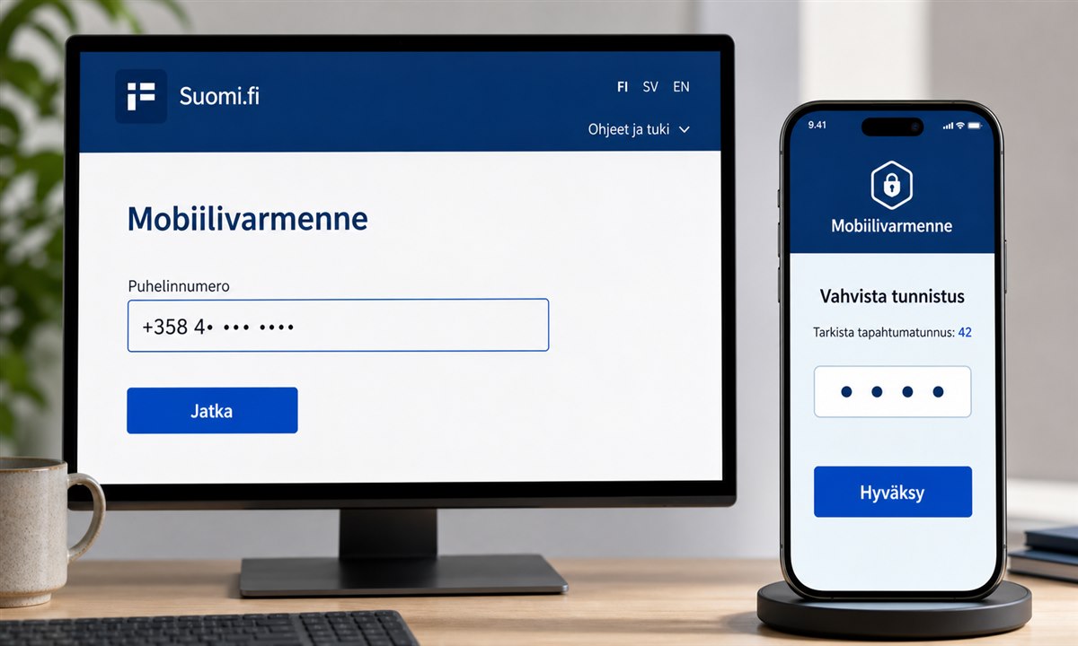 Mobiilivarmenteen käyttö Suomi.fi-tunnistuksessa