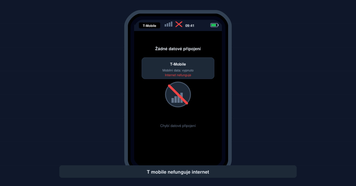 T mobile nefunguje internet