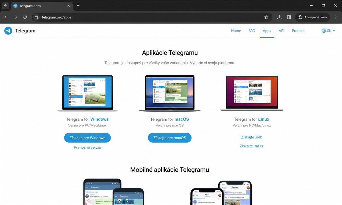 Tai Telegram ve may tinh