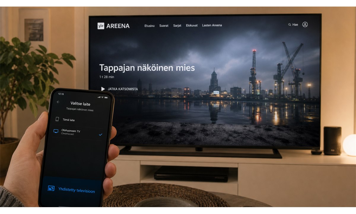 Yle Areena Chromecast Cast TV suoratoisto
