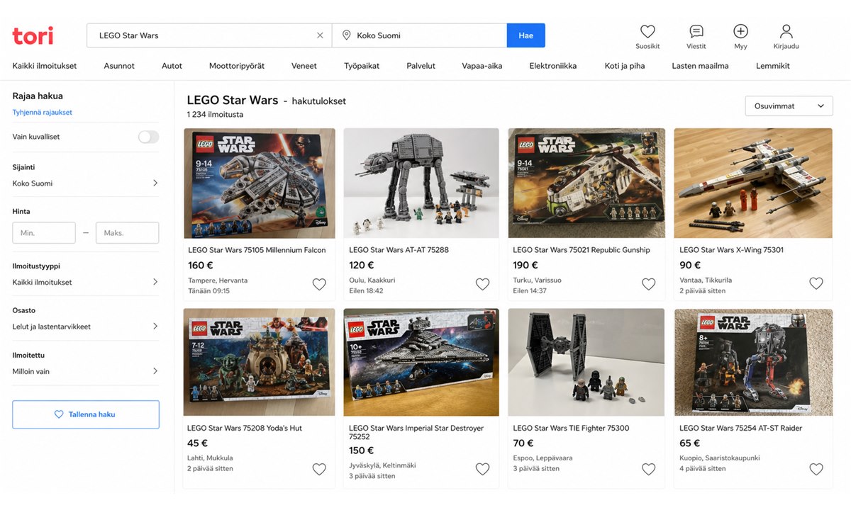 Tori fi lego star wars