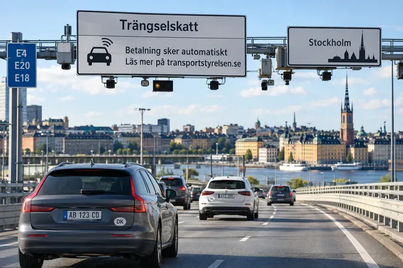 Trängselskatt för utlandsregistrerad bil – vad gäller 2026?