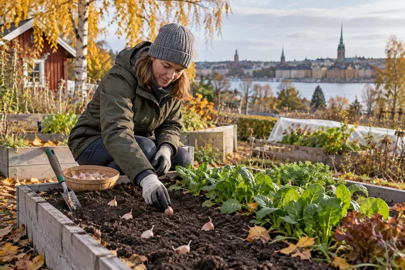 Vad kan man plantera i Stockholm i oktober 2026? Grönsaker, örter och blommor vecka för vecka